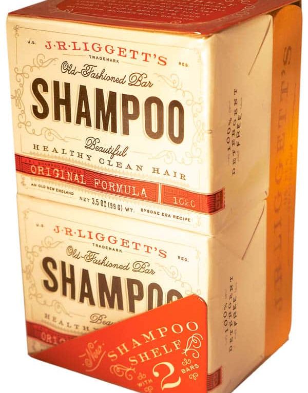 Wooden Shampoo Shelf w/ 2 Original Bars