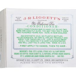 J.R.LIGGETT'S Conditioner Bar, Back Wrapper