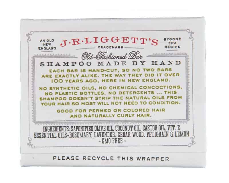 J.R.LIGGETT'S Herbal Shampoo Bar Label