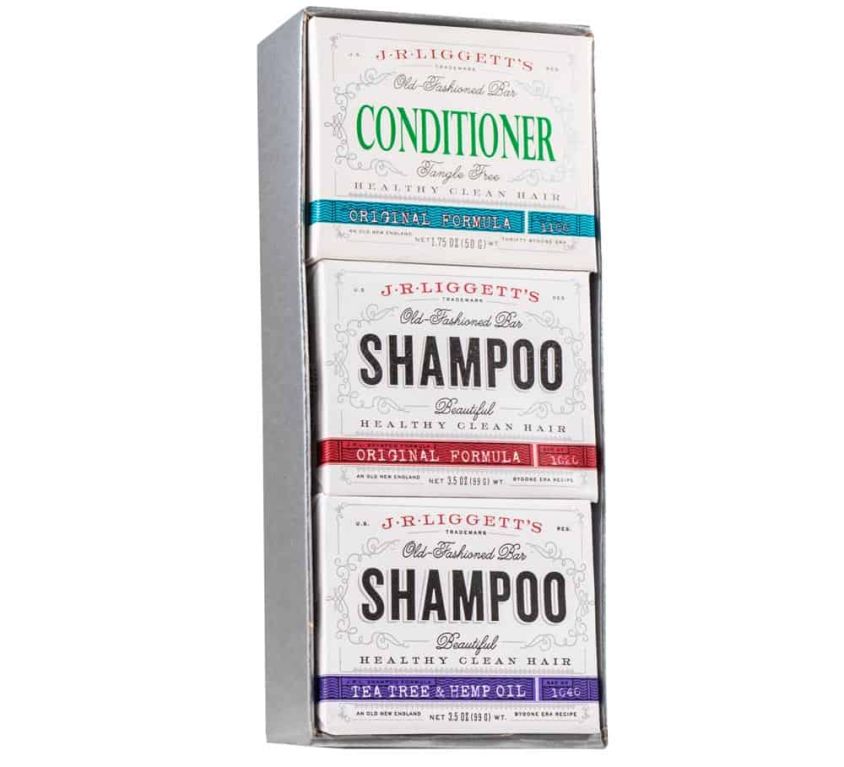 Gift Box w/ 2 Shampoo Bars & 1 Conditioner Bar
