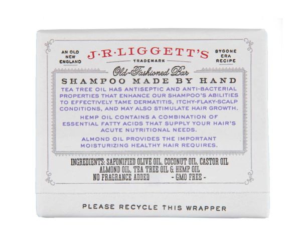 J.R.LIGGETT'S Tea Tree & Hemp Oil Shampoo Bar